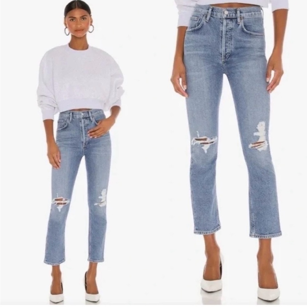 Agolde Riley Straight Leg‎ Crop Jeans Size 30